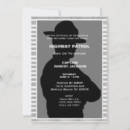 Highway Patrol Silhouette Pension Party Inbjudningar