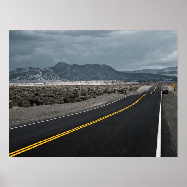 Highway Road - Wave Vapenskölds California Poster (Framsidan)