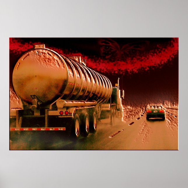 Highway to helvetes bra art print poster (Framsidan)