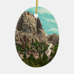 Highway to Mt. Rushmore Ornament