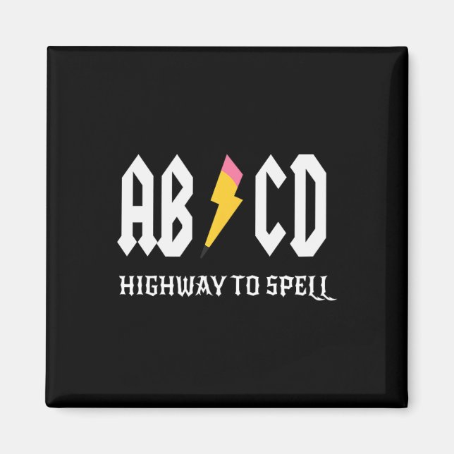 Highway to Spell Pencil Teacher Amp; Student White Magnet (Framsidan)