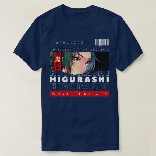 Higurashi när de gråter 1 t shirt (Design framsida)