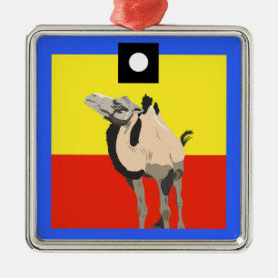 HiHo Square Julgransprydnad Metall