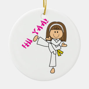 Hii Yaa Karate Julgransprydnad Keramik