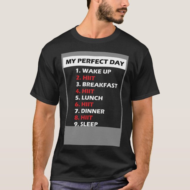 HIIT-kursutbildningshjälpmedel för högintensitetsi T Shirt (Framsida)