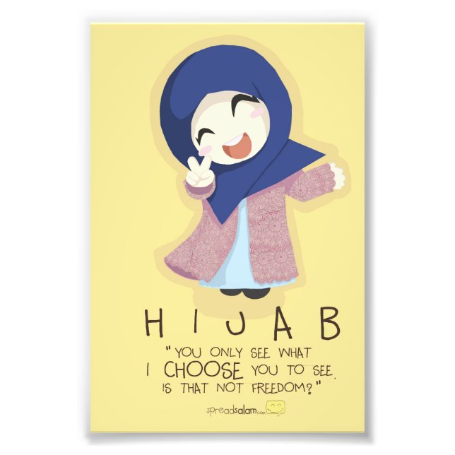 Hijab är Frihet Fototryck (Framsidan)