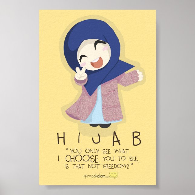 Hijab är Frihet Poster (Framsidan)
