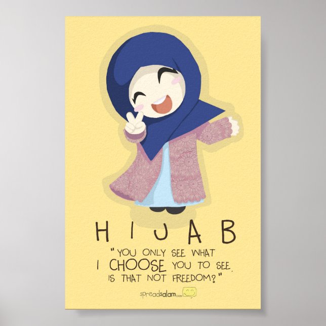 Hijab är Frihet Poster (Framsidan)