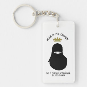 Hijab är min krona-NIQAB-Nyckelring Nyckelring