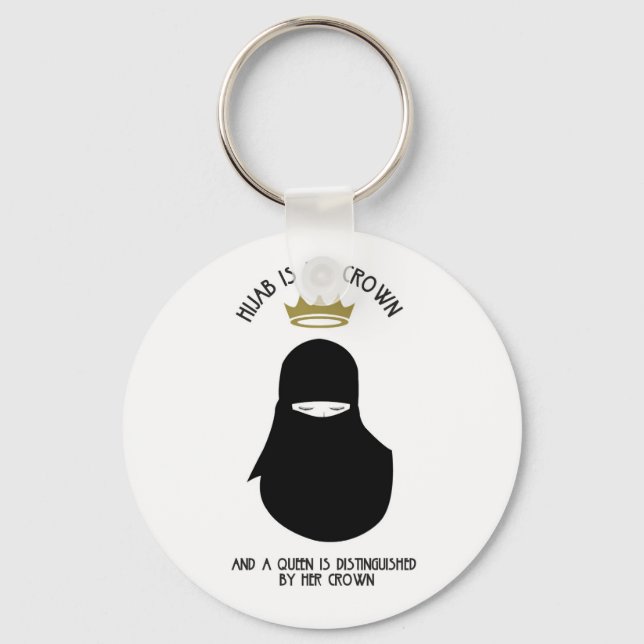 Hijab är min krona-NIQAB-Nyckelring Nyckelring (Framsida)
