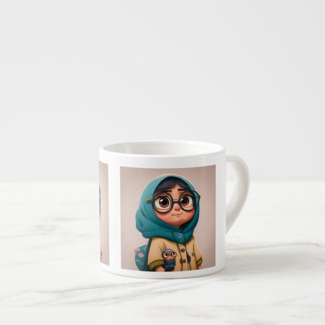 Hijab Girl Espresso Mugg Espressomugg (Framsida höger)