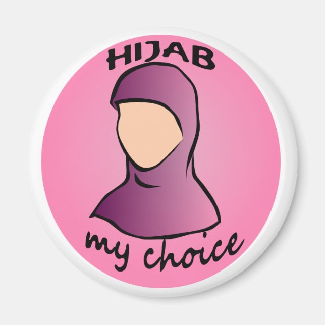 Hijab mitt val magnet (Framsidan)