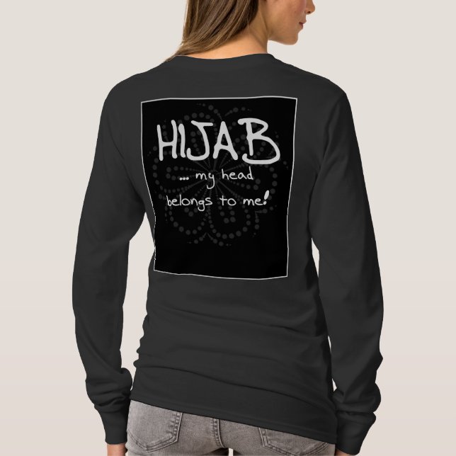 Hijab - my head belongs to me t-shirt (Baksida)