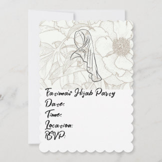 Hijab Party Inbjudningar