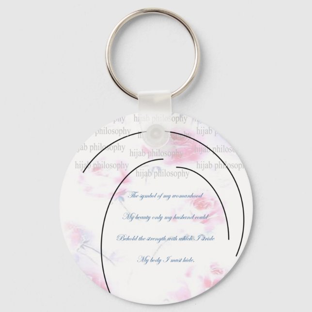 Hijab Philosophy Keychain Nyckelring (Framsida)