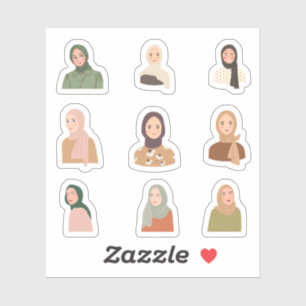 Hijab Stickers Klistermärken