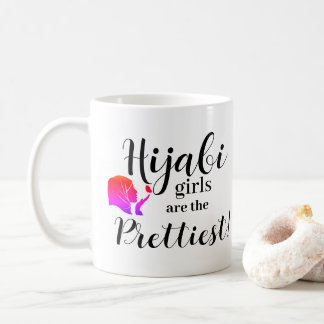 Hijabi-flickor muslim tonåringar kaffemugg