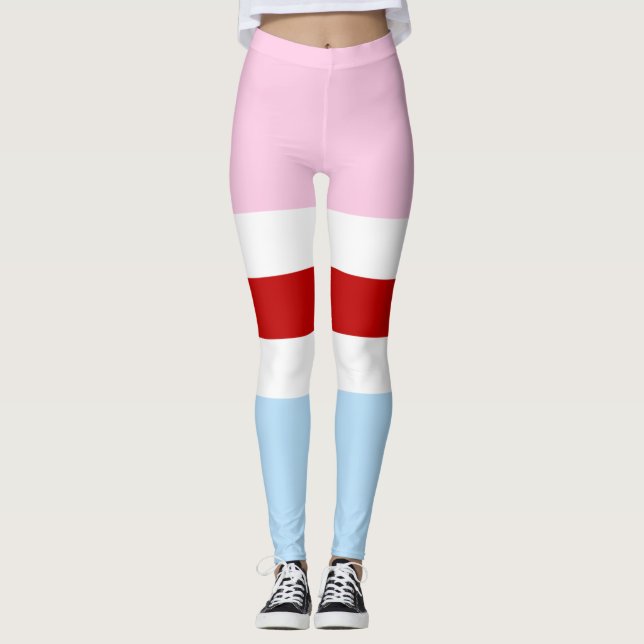Hijra Pride Flag  Leggings (Framsida)