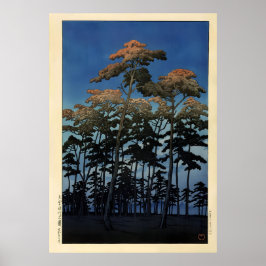 Hikawa park i Omiya av Hasui Poster