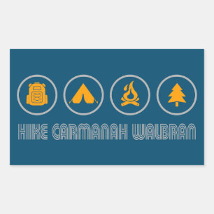 Hike Carmanah Walbran Provinspark Rektangulärt Klistermärke