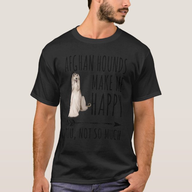 Hike Ensam Afghan Hound Graphic Hiking T Shirt (Framsida)