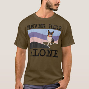 Hike Ensam Cardigan Welsh Corgi Hund Hiking T Shirt