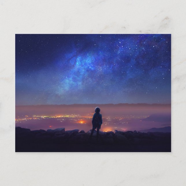 Hike Ensam Vykort (Framsida)