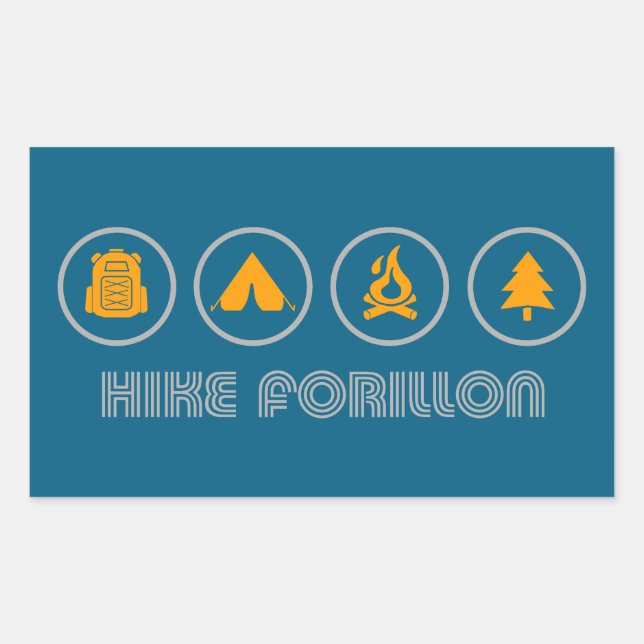 Hike Forillon nationalpark Rektangulärt Klistermärke (Framsida)