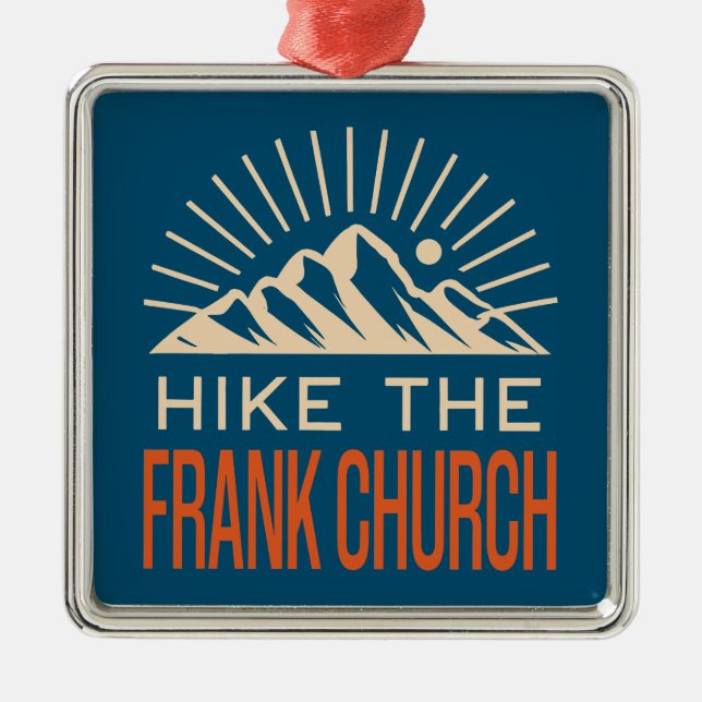 Hike Frank Church Wilderness Idaho Sunburst Julgransprydnad Metall (Framsidan)