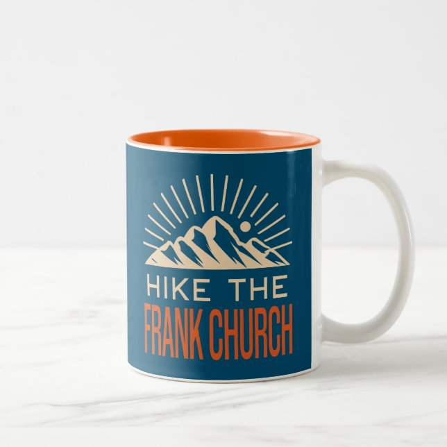 Hike Frank Church Wilderness Idaho Sunburst Två-Tonad Mugg (Höger)