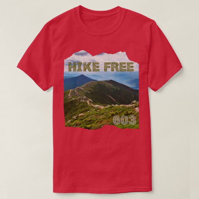 Hike Free 603 Franconia Ridge T Shirt (Design framsida)