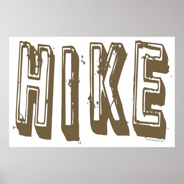 Hike, Hiker, Hiking Poster (Framsidan)