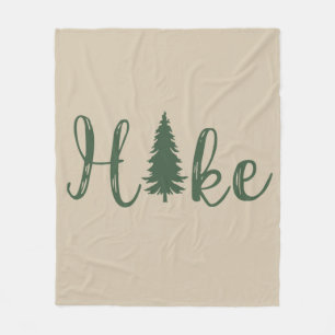 Hike logotyp träd som anlägger älskare fleecefilt