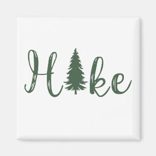 Hike logotyp träd som anlägger älskare magnet