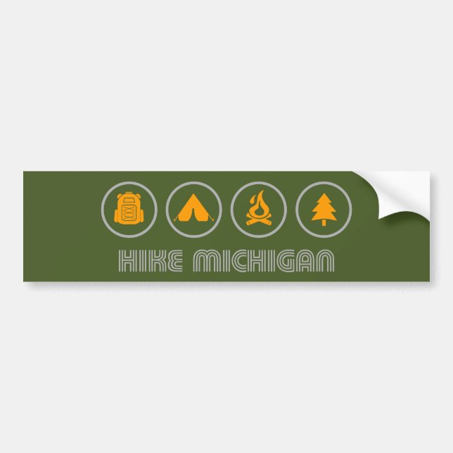 Hike Michigan Bildekal (Framsidan)