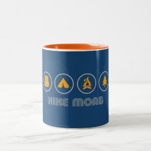 Hike Moab Utah Två-Tonad Mugg