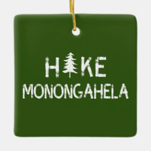 Hike Monongahela Väster Virginia Träd Julgransprydnad Keramik