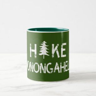 Hike Monongahela Väster Virginia Träd Två-Tonad Mugg