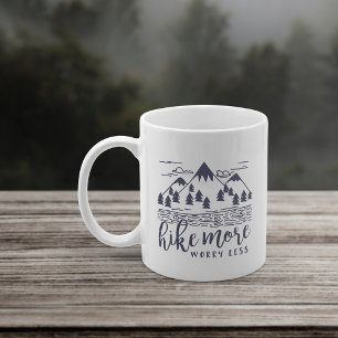 Hike More, Worry Less Kaffemugg