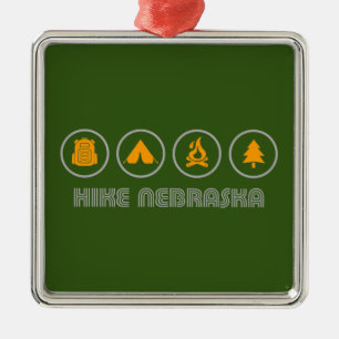 Hike Nebraska Julgransprydnad Metall