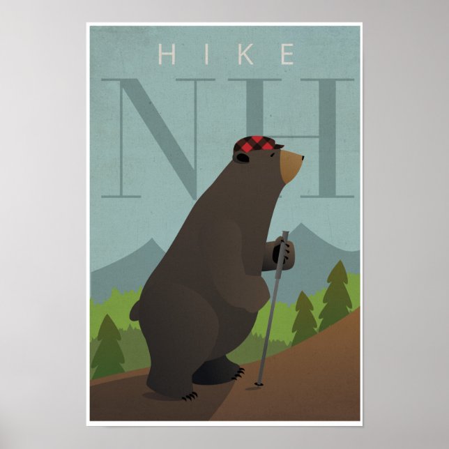Hike New Hampshire Poster (Framsidan)