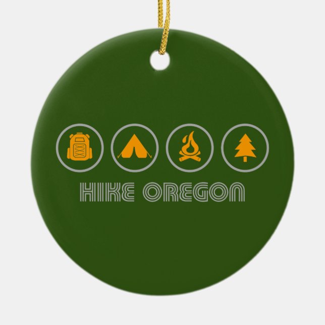 Hike Oregon Julgransprydnad Keramik (Framsidan)