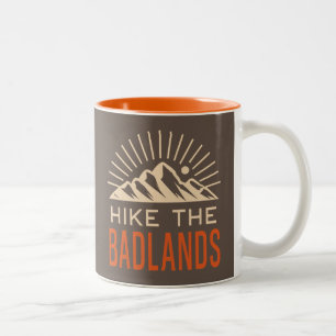 Hike the Badlands Sunburst Två-Tonad Mugg