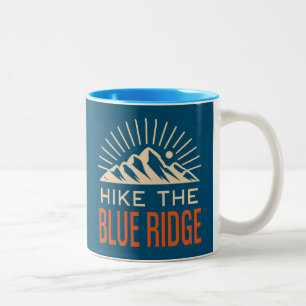 Hike the Blue Ridge Mountains Sunburst Två-Tonad Mugg