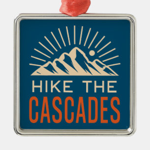 Hike the Cascades Sunburst Julgransprydnad Metall