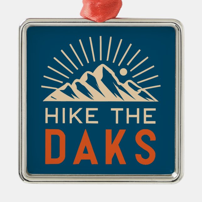 Hike the Daks Sunburst Julgransprydnad Metall (Framsidan)
