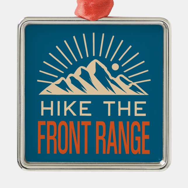 Hike The Front Range Sunburst Julgransprydnad Metall (Framsidan)