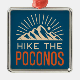 Hike the Poconos Sunburst Julgransprydnad Metall