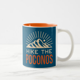 Hike the Poconos Sunburst Två-Tonad Mugg