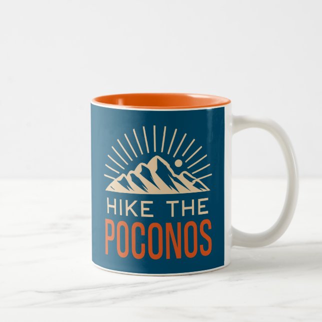 Hike the Poconos Sunburst Två-Tonad Mugg (Höger)